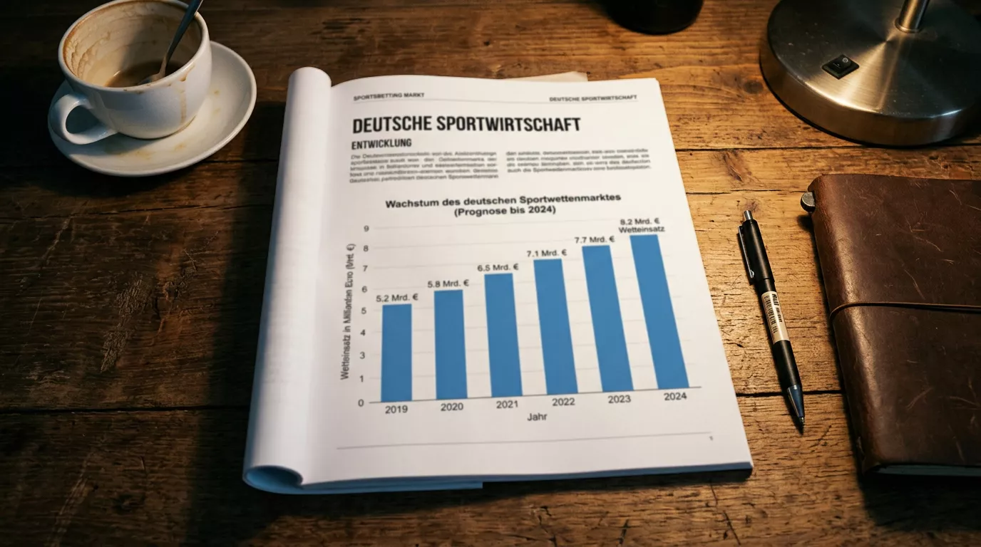 Wachstum des deutschen Sportwettenmarktes 2024 — 8,2 Milliarden Euro Einsätze